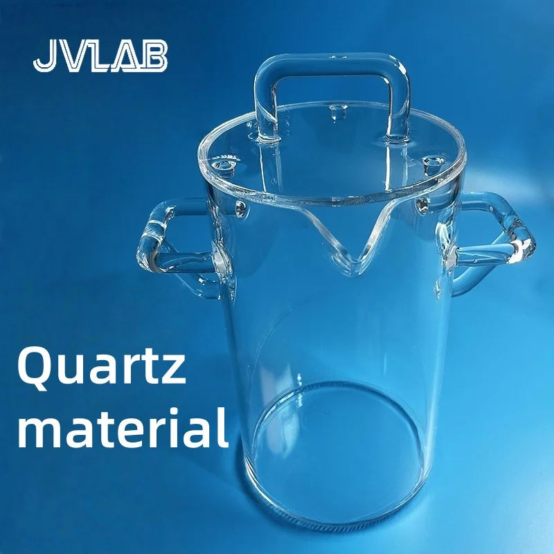

Quartz Glass Beaker Crucible Large Barrel Large Capacity Metal Processing With Reinforced Handle Handheld 2000ml JVLAB