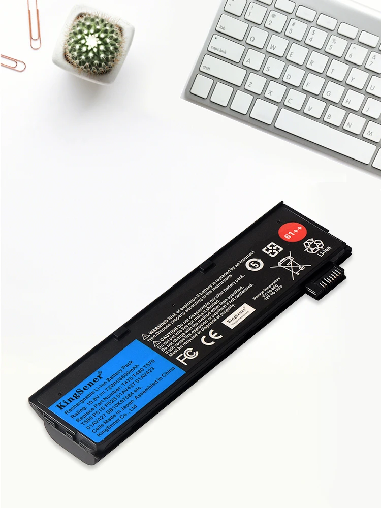 KingSener 10,8 V 6600 mAh Laptop-Akku für Lenovo ThinkPad T470 T480 T570 T580 P51S P52S 01AV427 01AV428 01AV423 SB10K97580 61++