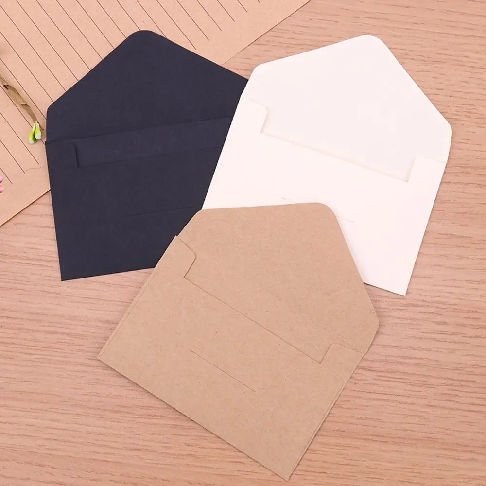 Wedding 20PCS Kraft Paper European Style Classical White Blank Gift Envelope Invitation Envelope Paper Envelopes For Letter