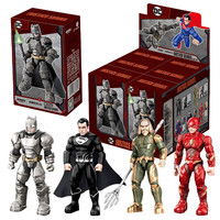 1/6Pcs DC Justice League Blind box toy 7cm Batman Superman Aquaman The Flash Action Figure Building block assembly Kids Gifts