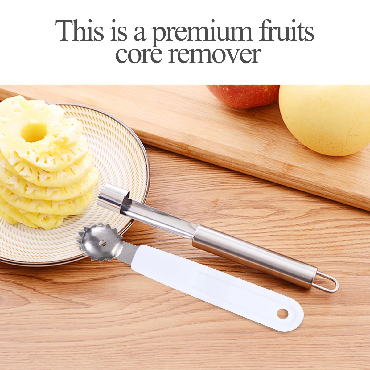 

3pcs Stainless Steel Strawberry Corer Fruit Pitter Easy Cleaning Space Saving Kitchen Gadget Jam Making Tool Home Use