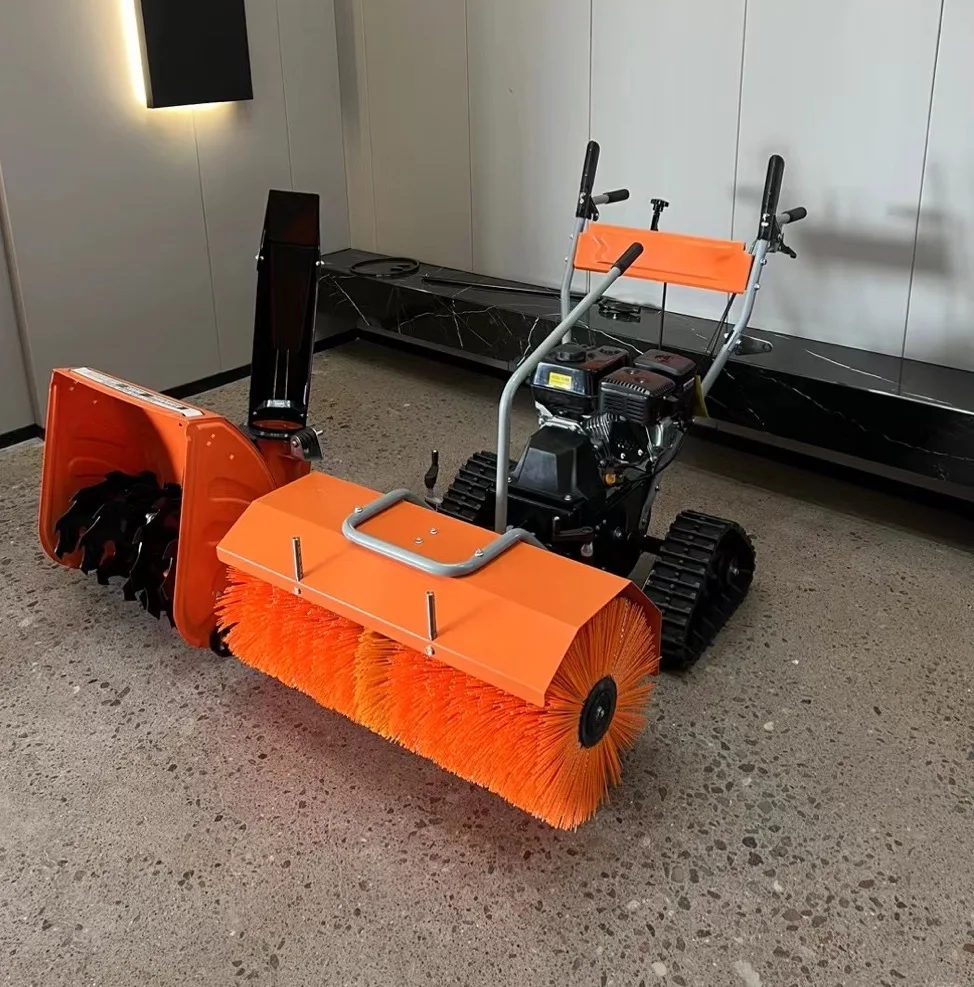 Diesel Snow Removal and Cleaning Vehicle Wheel Remote Control Snow Pushing Robot Pure Electric Snow Removal Machine