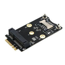 PCI-E To M.2 A/E Mini PCIE Wireless Network Card To M2 NGFF Key A+E Wifi Card Raiser For Wifi/WWAN/LTE Modules