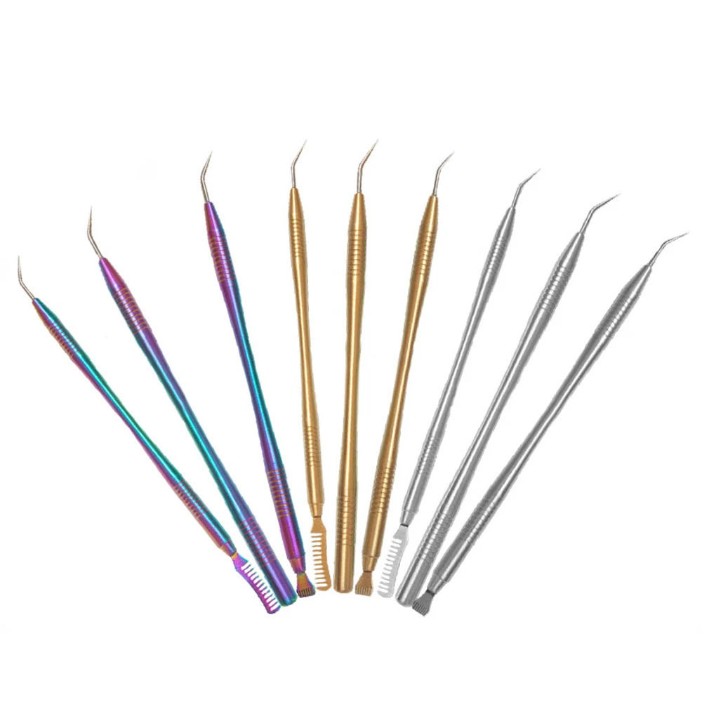 Zestaw do liftingu rzęs, wałek do trwałej na rzęsy, aplikator kosmetyczny ze stali nierdzewnej, grzebień, narzędzie do makijażu, materiały do przedłużania rzęs