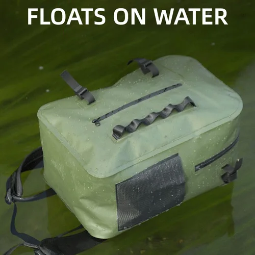 Imagen 2 del producto Mochila de pesca, bolsa de almacenamiento de aparejos de pesca al aire libre, mochila para señuelos, mochila multifuncional para deportes, Camping, montañismo, pesca