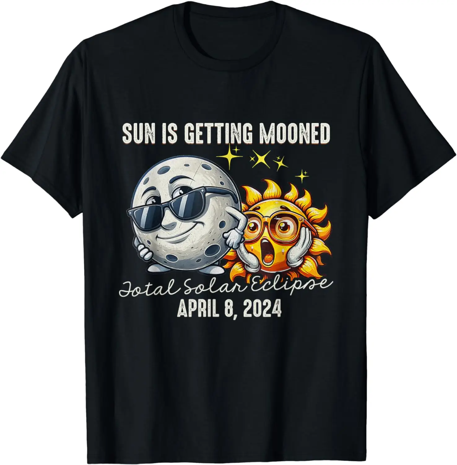 Funny Solar Eclipse April 2024 Sun is Getting Mooned T-Shirt