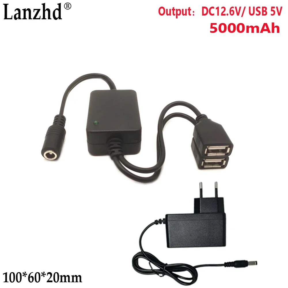 야외 카메라 외부 용 1-10pcs 12V 9000mAh 리튬 배터리 팩 5V USB 주차 모니터링 외부 배터리와 호환 가능