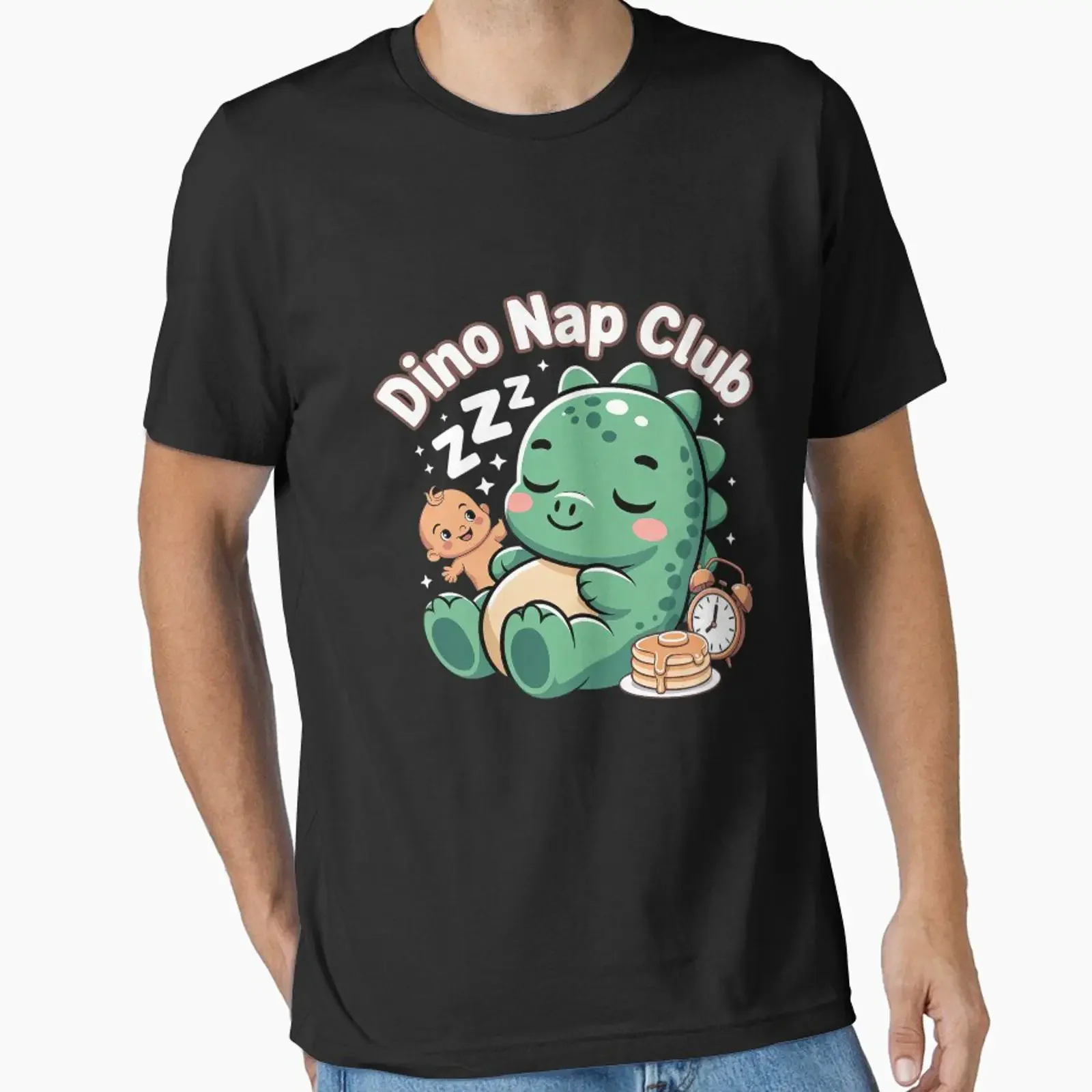 Tiny But Mighty Cute Baby T Rex Dinosaur 1 Essential Shirt vintage Washed Unisex Breathable Stylish streetwear Stretched homme