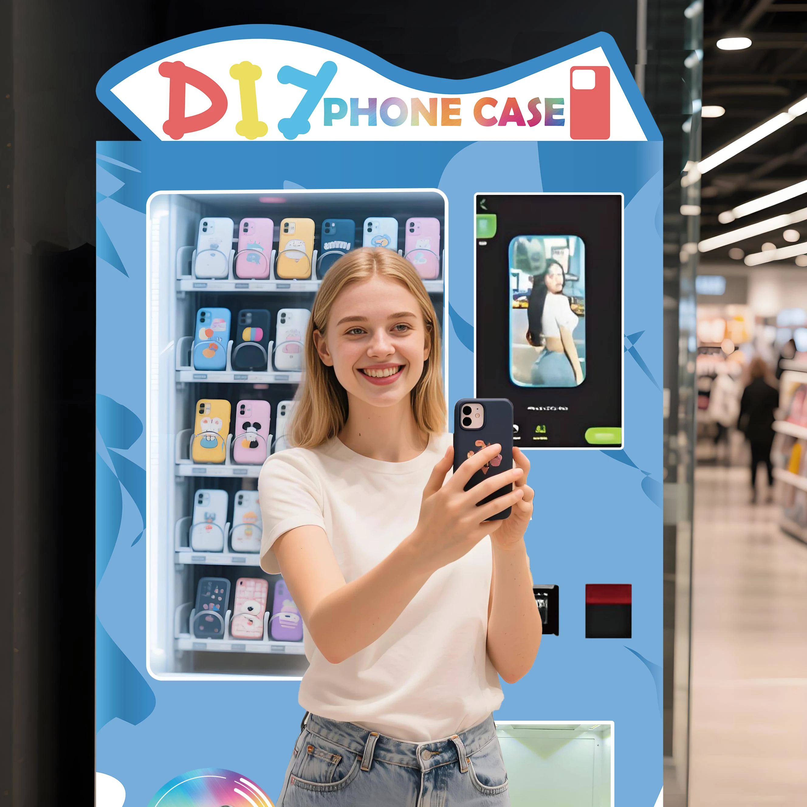 DIY   Phone Case Automatic Vending Machine Self-service Mobile Shell Printing Equipment