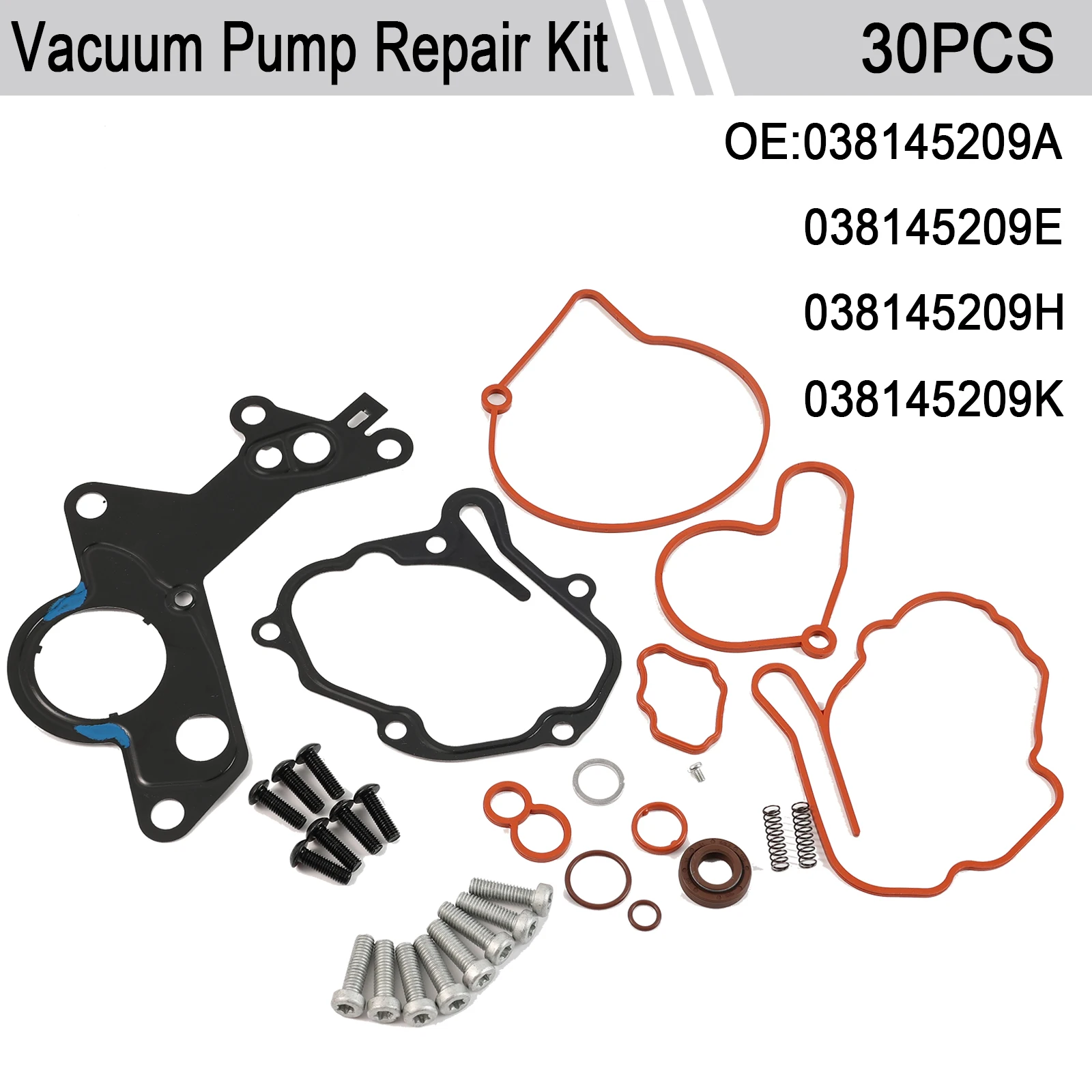 Vacuum Tandem Fuel Pump Gasket Seal Repair Kit 038145209A For Audi A4 A6 VW Bora Caddy  Golf Passat Touran 1.9 2.0 TDI 2001-2010