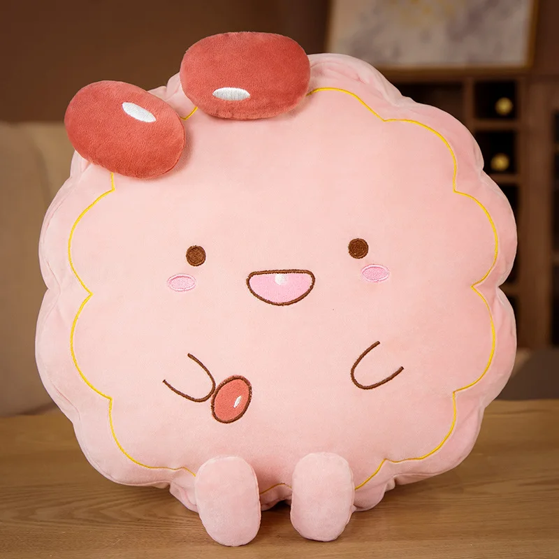 38Cm Mooie Creatieve Mooncake Vorm Comfortabele Bank Gooien Kussen Kamer Decoratie Meisjes Verjaardag Halloween Festival Cadeautjes