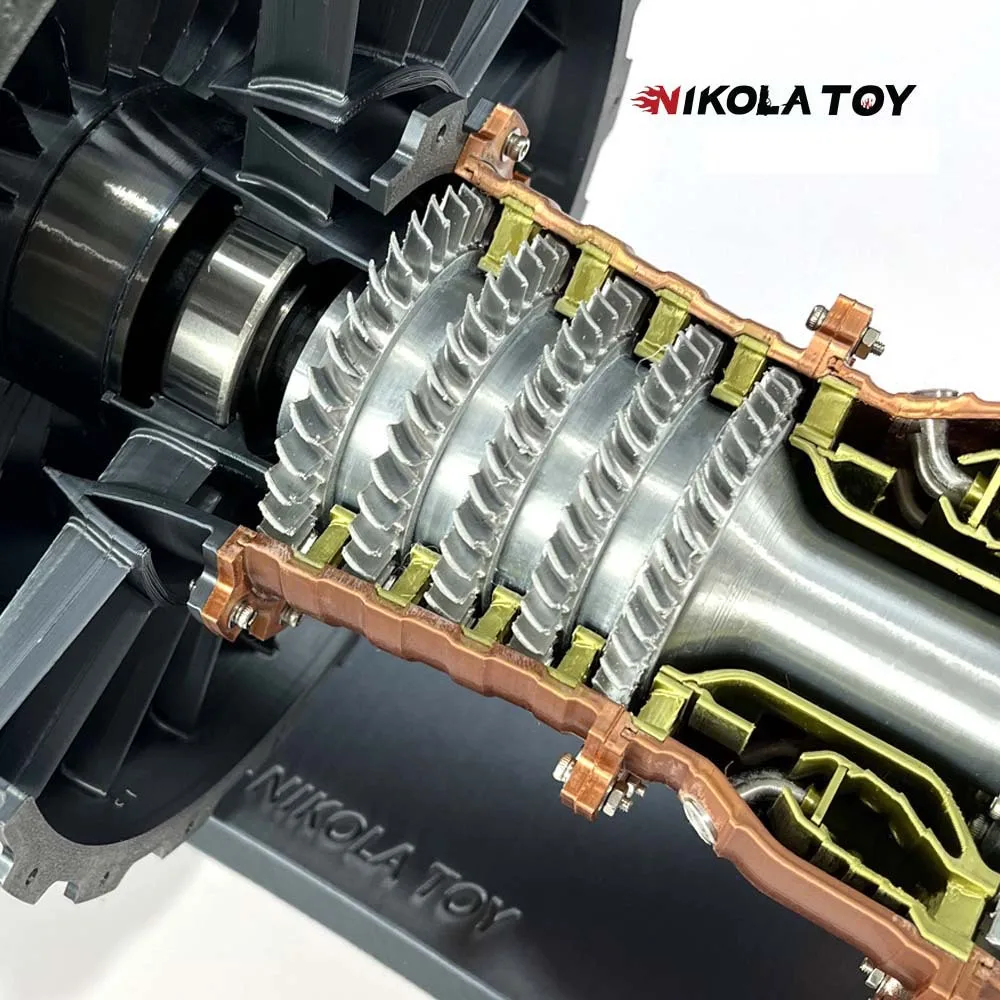 NIKOLATOY Large 46cm Rolls Royce Turbofan Engine Model Aircraft Engine Model Finished Product