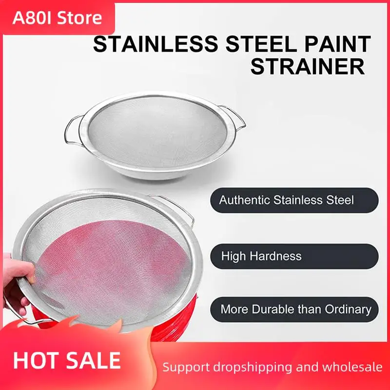 

A80I 5X Paint Strainer Mesh Paint Emulsion Honey Funnel Filter Cover Filter Tool Product 60-Mesh 11.4Inch Width