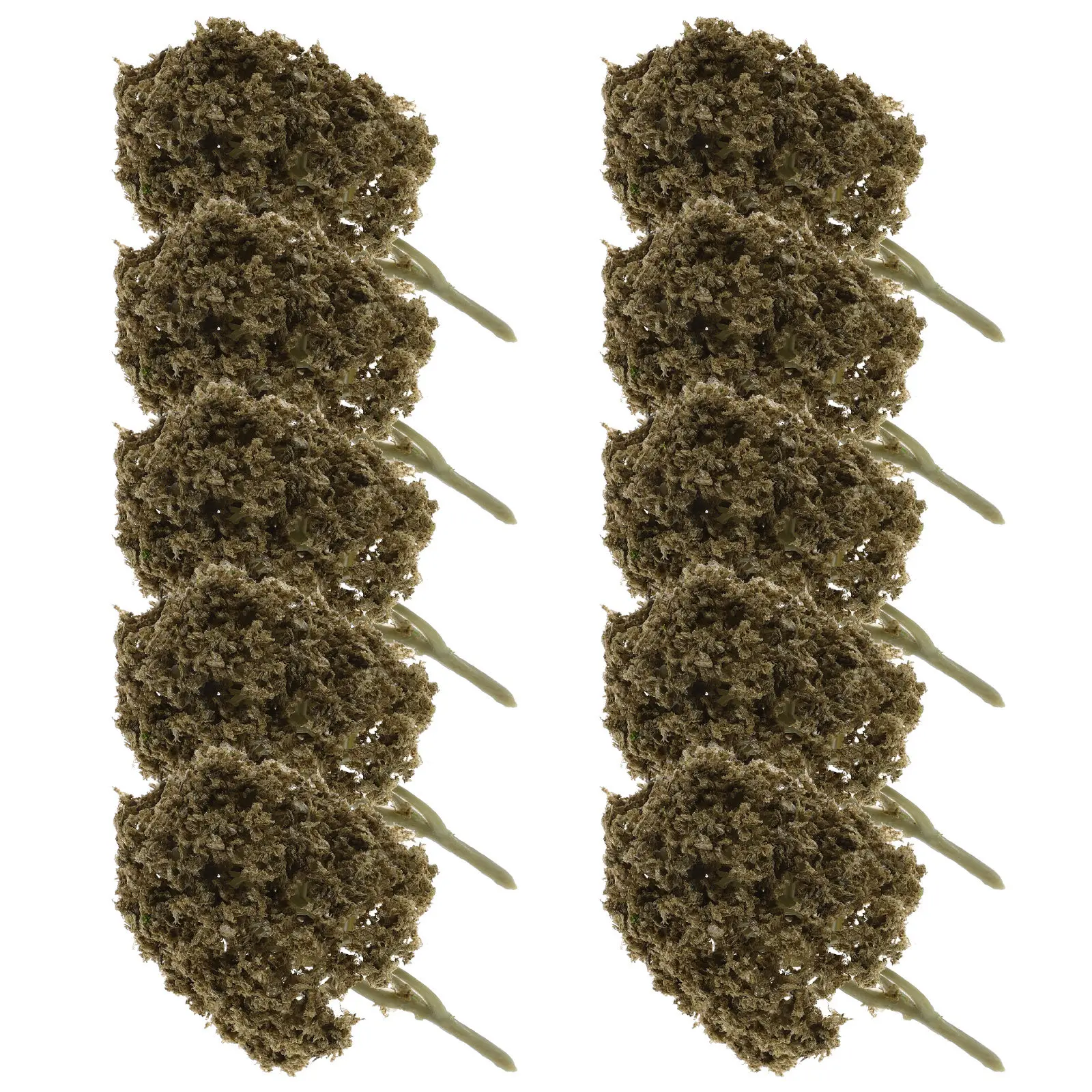 

10Pcs Micro Landscape Trees Realistic Artificial Plastic Sand Table Models Miniature Garden Scenery Simulation Tree Ornaments
