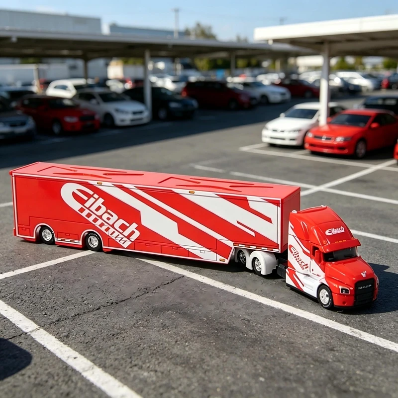 

Maisto 1:64 Simulation Mack Anthem Heavy Truck with Container Alloy Car Model rich in details, finely crafted, and good quality