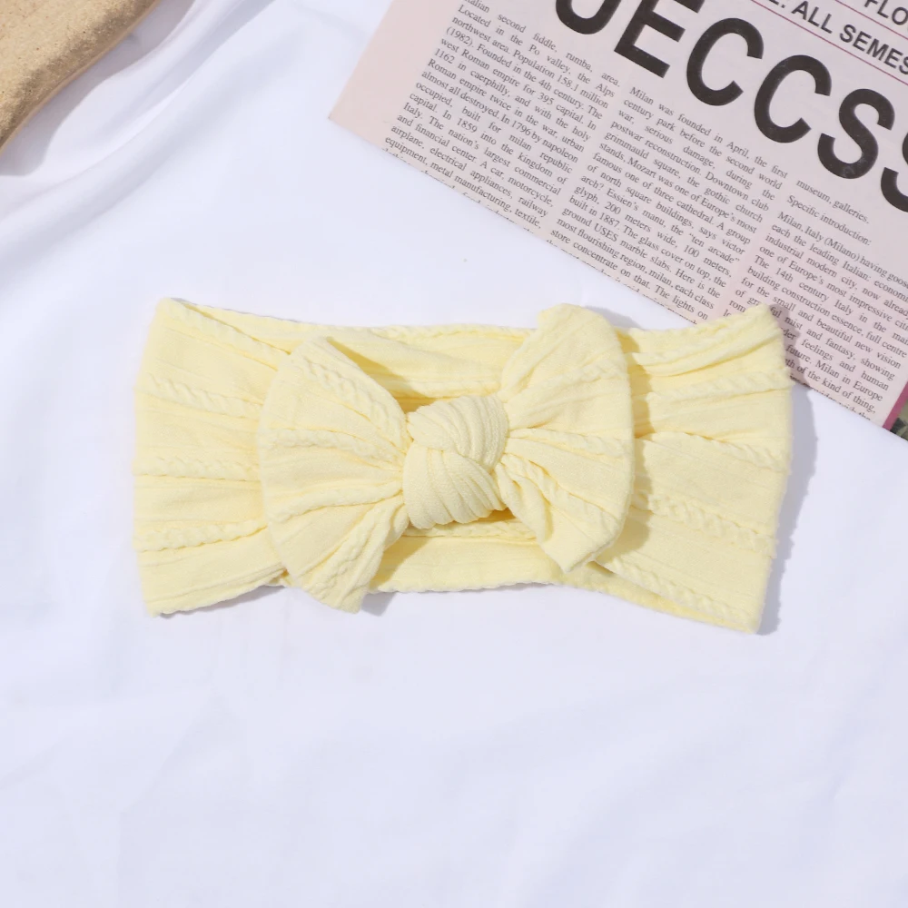 Nylon Headbands Baby Bows for Hairband Elastic Baby Girl Turban Princess Hair Band Kids Headwear Hair Accessories Newborn Infant