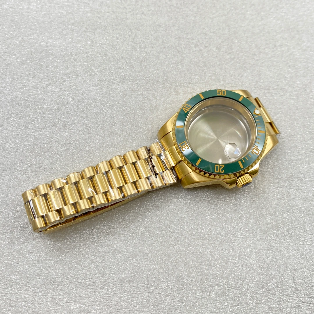 40MM Retro Case Sapphire Glass NH35 Watch Accessories Suitable for Seiko NH35 NH36 Movement Watch Case Men's Watch Accessories