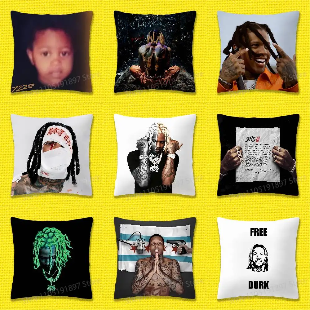 L-Lil Durk pensées profondes taie d'oreiller pour 50 cm 30 cm 55 cm 45*45 cm 40 cm taie d'oreiller de lit carrée