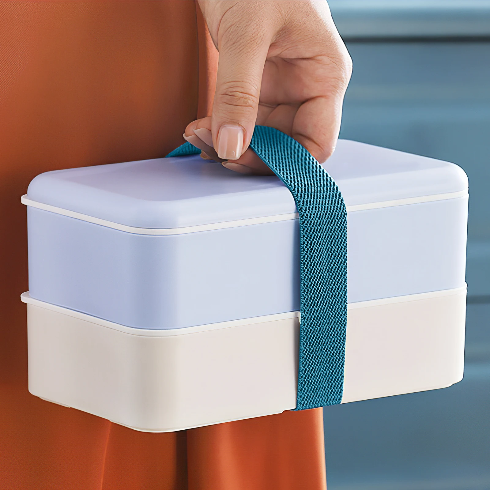 4pcs/5pcs Elastic Bento Straps Fixing Rope For Lunch Box Bento Food Container Bands Adjustable High-Stretch Lunchbox Strap Ropes
