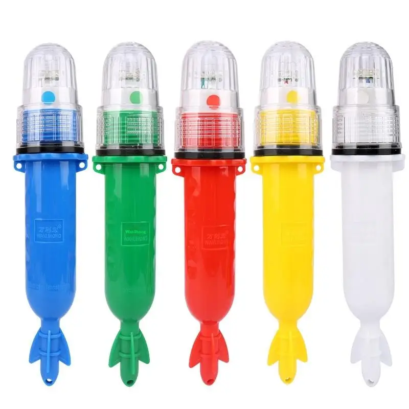 New Fishing Light LED Underwater Diving Signal Light Waterproof Torpedo Blinker Floating Fish Finders view 3