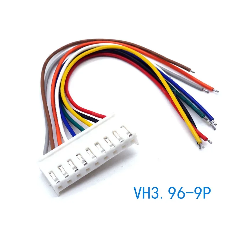 5Pcs/lot JST VH3.96 VH 3.96mm Female Housing Plug Connector Wire Cable 2 3 4 5 6 7 8 9 10Pin 22AWG Wire 10 20 30cm Length