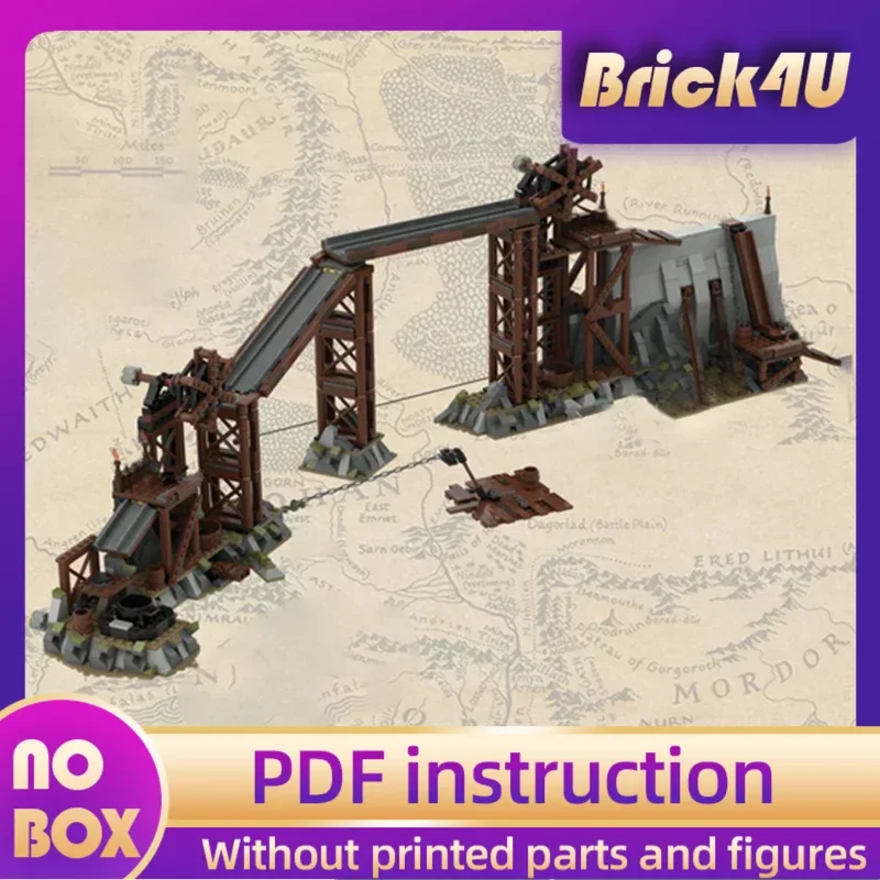 

Popular Ring Movie Model Moc Building Bricks Medieval Orc Forge Technology Modular Blocks Gifts Christmas Toys DIY Sets Assembly