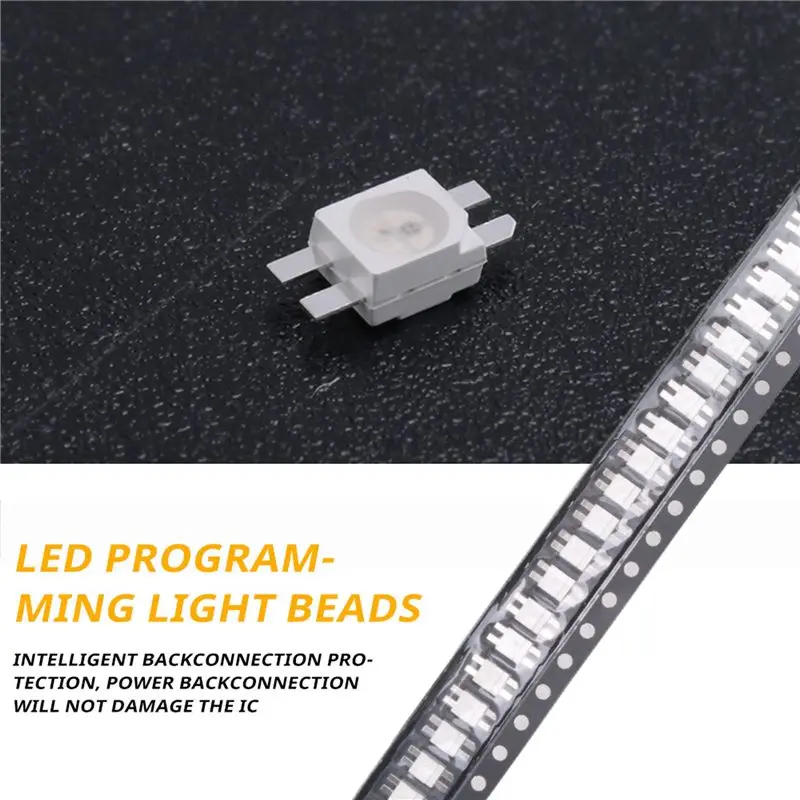 ABXF-50PCS SK6812 MINI-E RGB (Similar With WS2812B) SK6812 3228 Pixel LED Chip Individually Addressable Full Color DC5V
