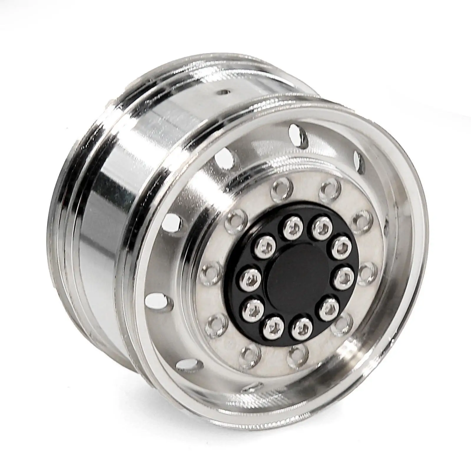 

1/14 RC Car Front Wheel Hub Rim Accessories, Professional, Portable Replacement Durability Spare Parts Metal RC Car Parts