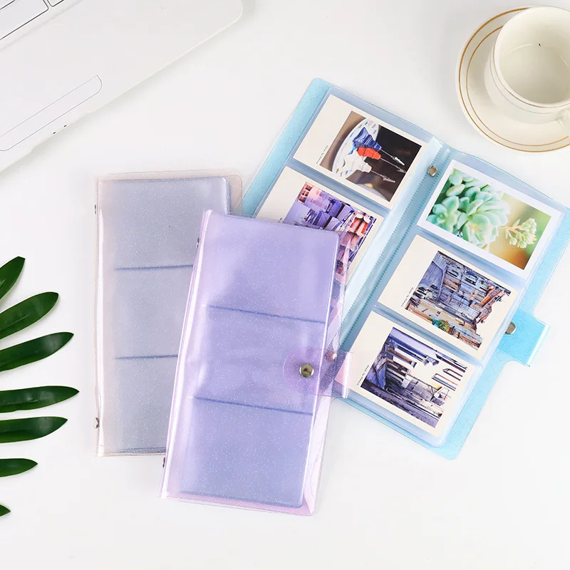72 جيب 3 بوصة غطاء شفاف ألبوم صور كتاب ل Fujifilm Instax Mini 12 11 9 8 7s ورق طباعة الصور فيلم/بطاقة الاسم/التكيت