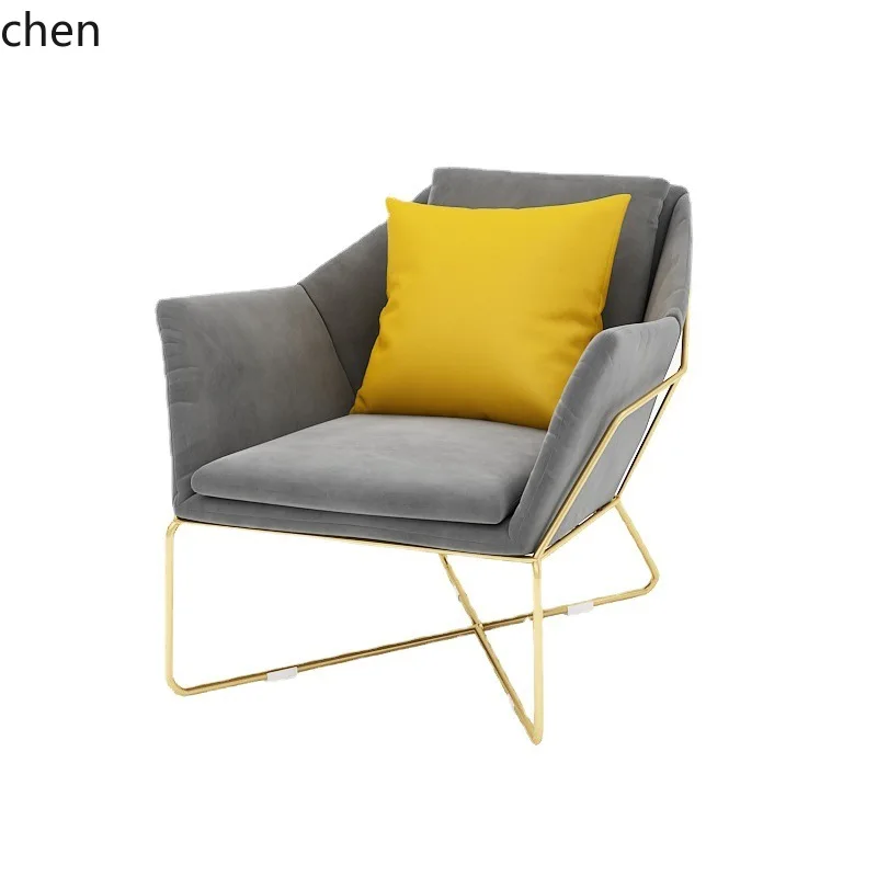 CZ Clothing Store Sofa Studio Reception Area Small Apartment Hair Salon Rest Area Iron Art Small Sofa
