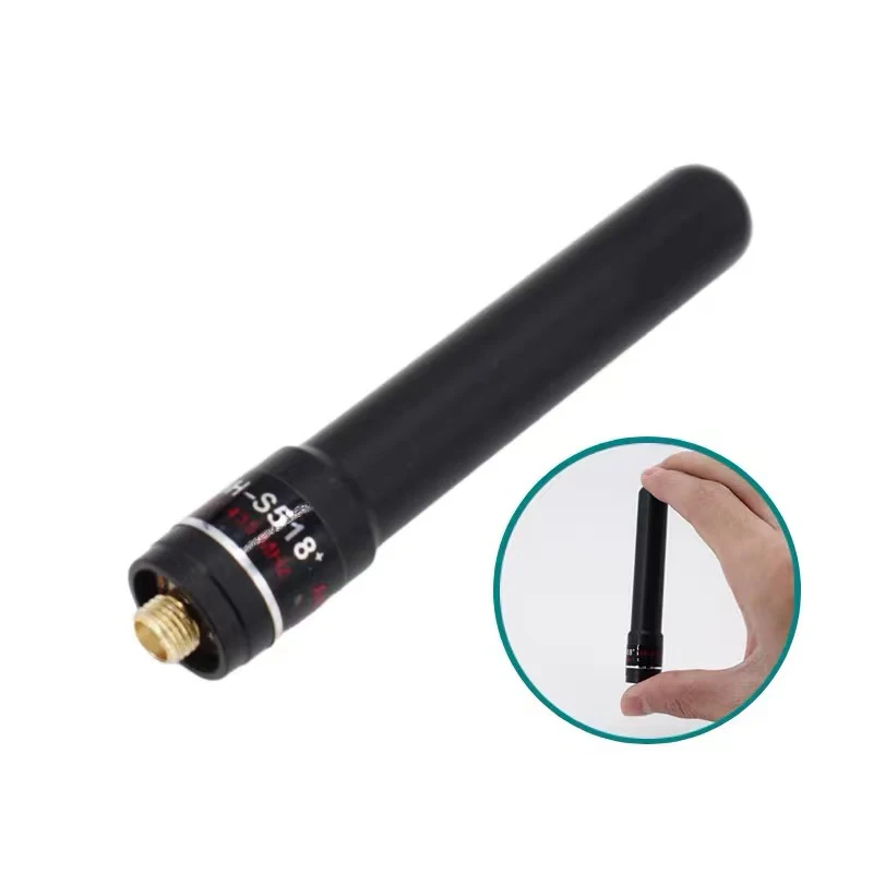 

Antenna HH-S518+ UV 145/435MHz High Gain Antenna SMA-F short Hand For QUANSHENG K5 K5（8）TYT KEWOOD Baofeng UV-5R Two Way Radio