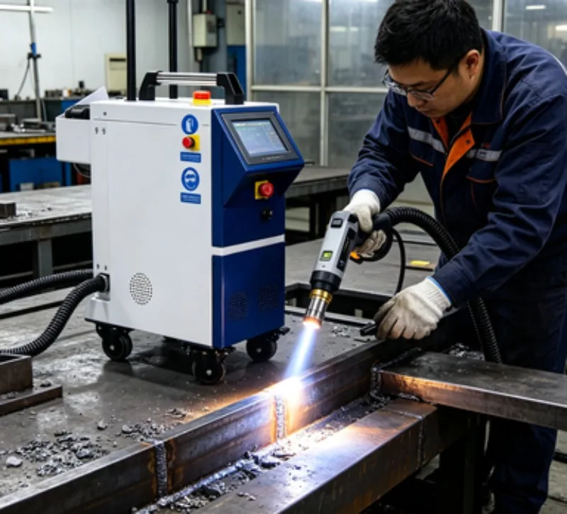Handheld Pulse Laser Cleaning Machine 300W 500W 1000W Mini Fiber Laser Cleaner For Wood Metal Stone Paint Oxide Removal