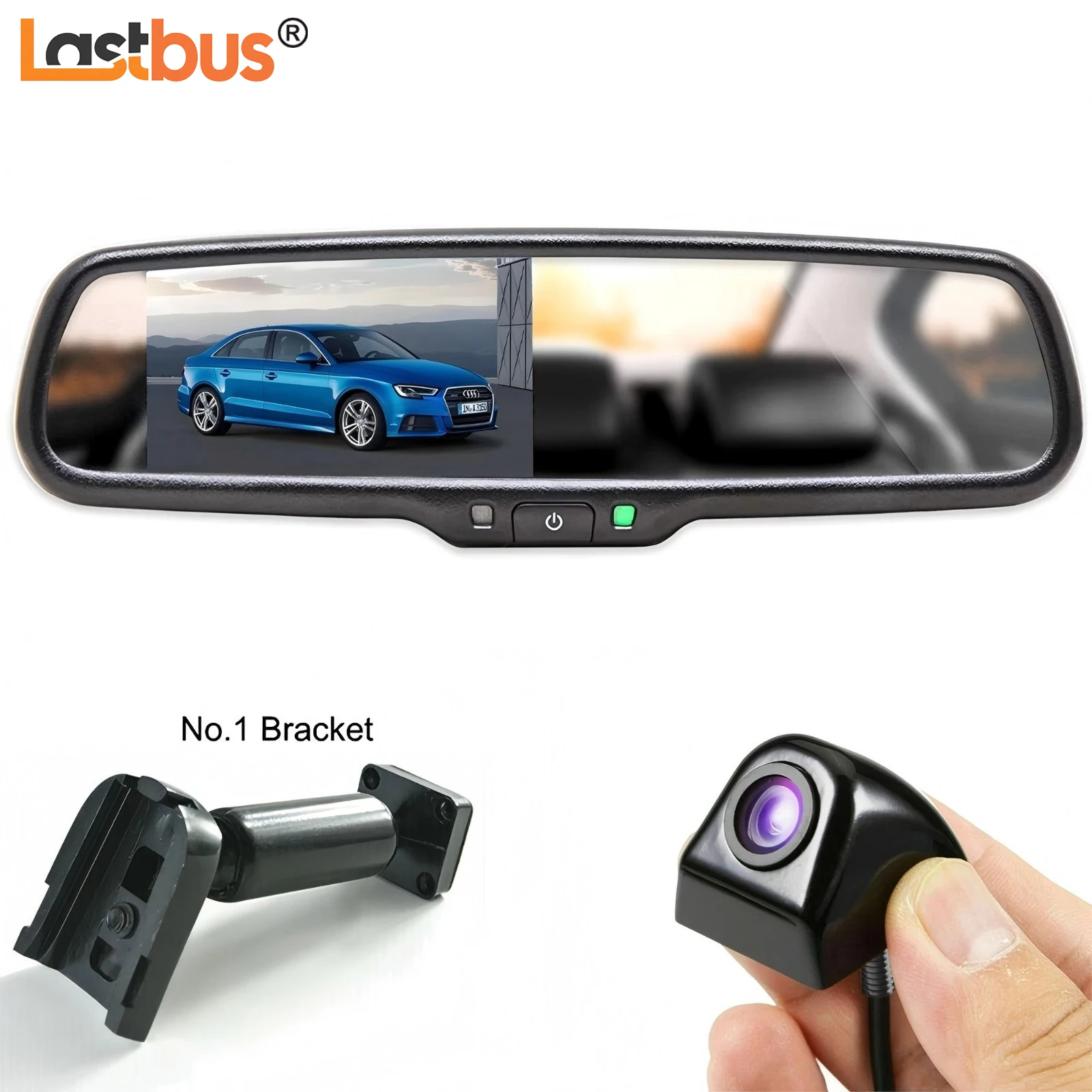 

Lastbus 4.3'' Rear View Mirror Monito With No1 Bracket OEM Reversing Backup Camera For Toyota Jeep Ford Nissan Honda