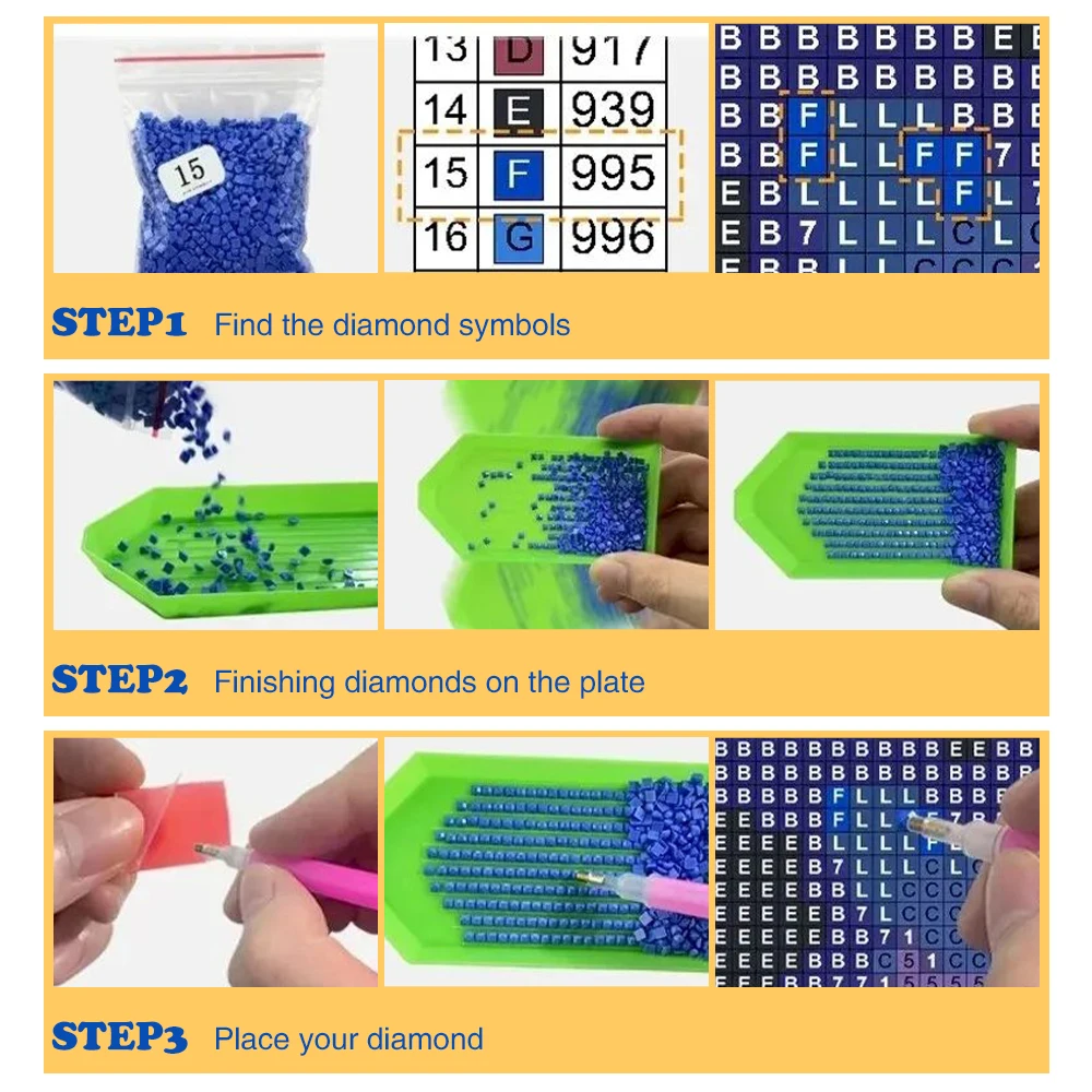 GATYZTORY Photo Customเพชรจิตรกรรมเครื่องมือและอุปกรณ์เสริมเข็มศิลปะหัตถกรรมRhinestonesภาพวาดเพชรเย็บปักถักร้อย
