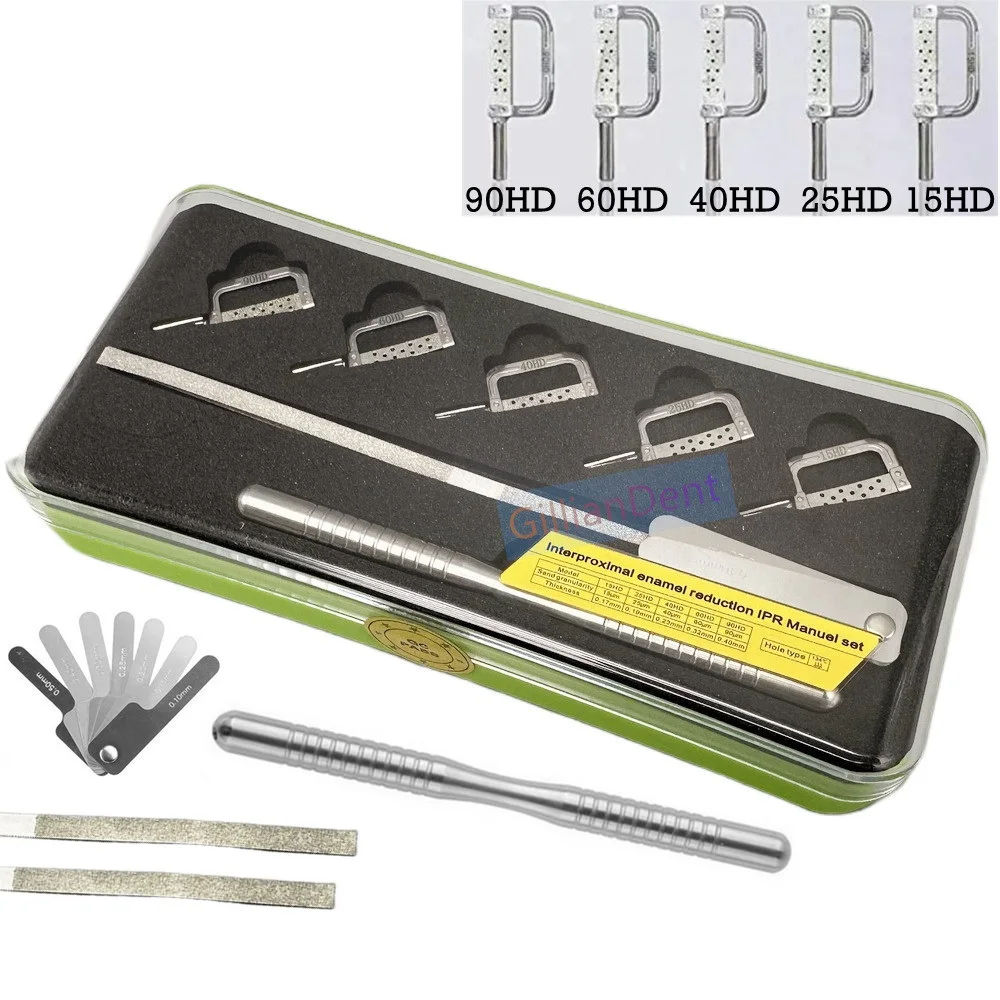 1 set Dental Orthodontic Interproximal enamel kit IPR System 4:1 Contra Angle Removal Instrument Two Use hand Use