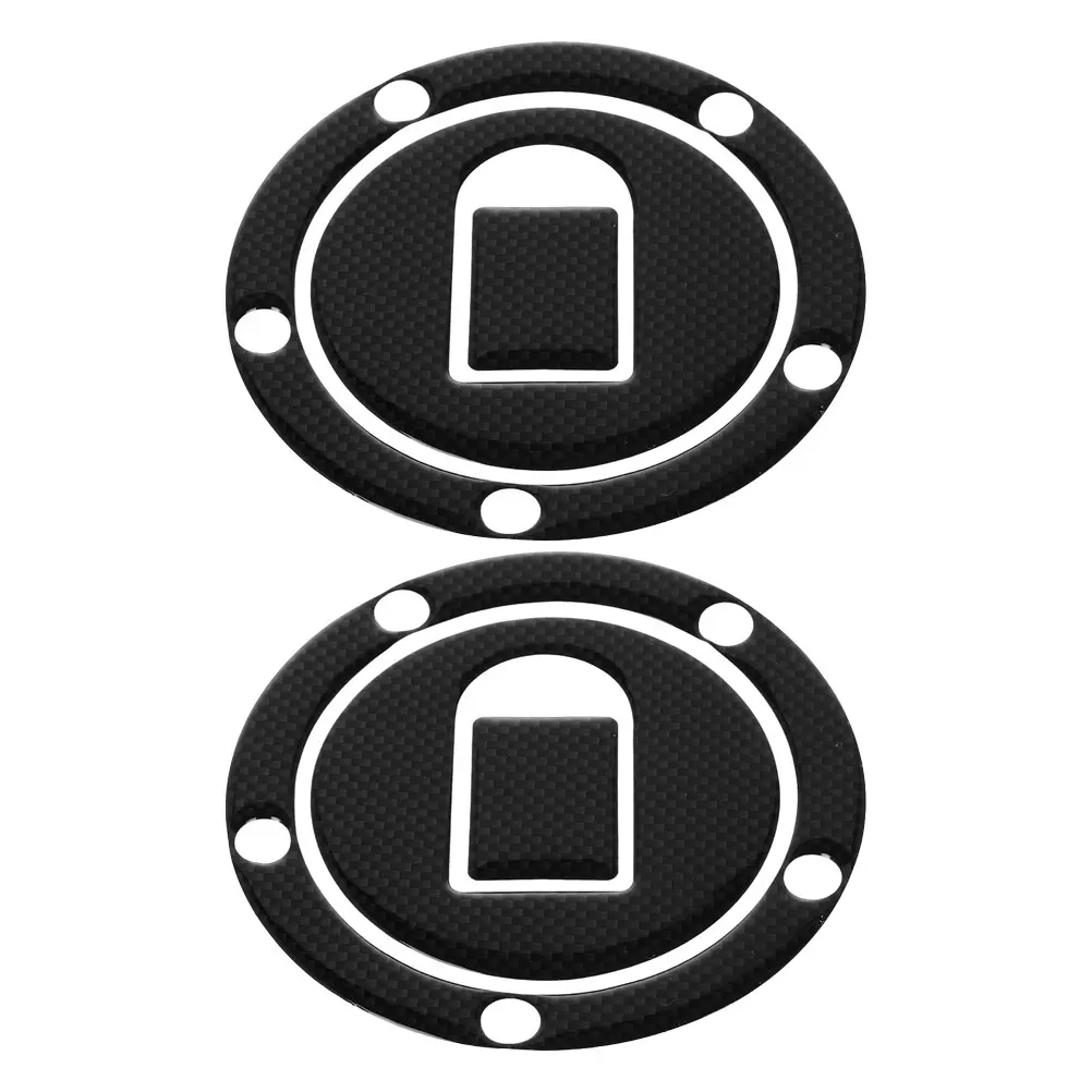 

2PCS Motorcycle Fuel Tank Cap Sticker PVC Protectors Cover Gas Pad Oil Durable Stylish Scratch Protection Decals