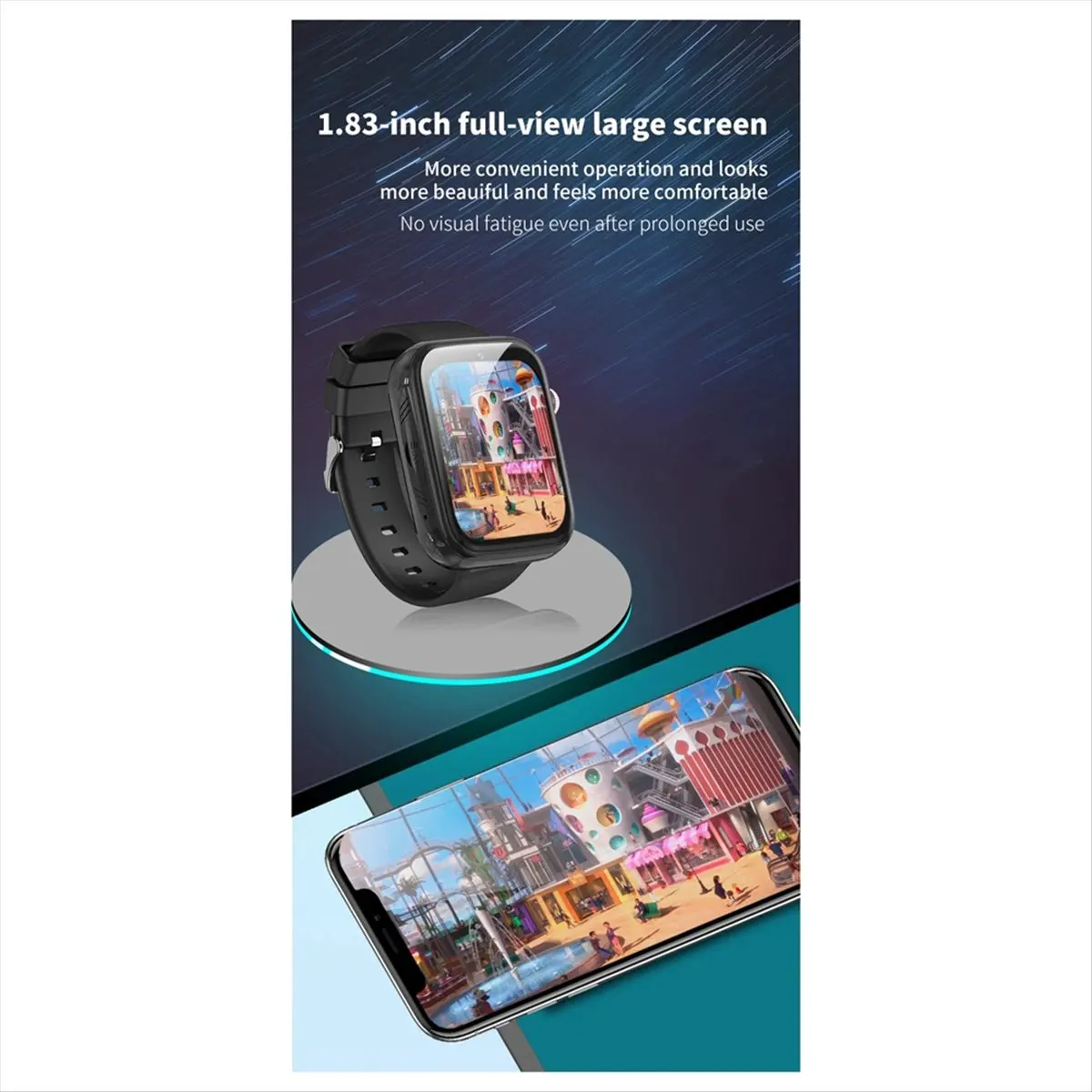 NEW WhatsApp Smart 4G Video Voice SOS Call Camera Watch GPS WIFI Trace Locate SIM Card Phone Smartwatch for Student Child