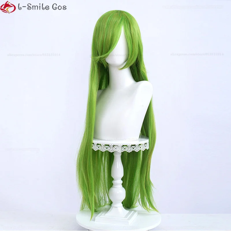 100cm Long Straight Woman Colourful Wig Green Blue Brown Synthetic Heat Hair Compatible Unversal Omopinenet Solid Color Wigs