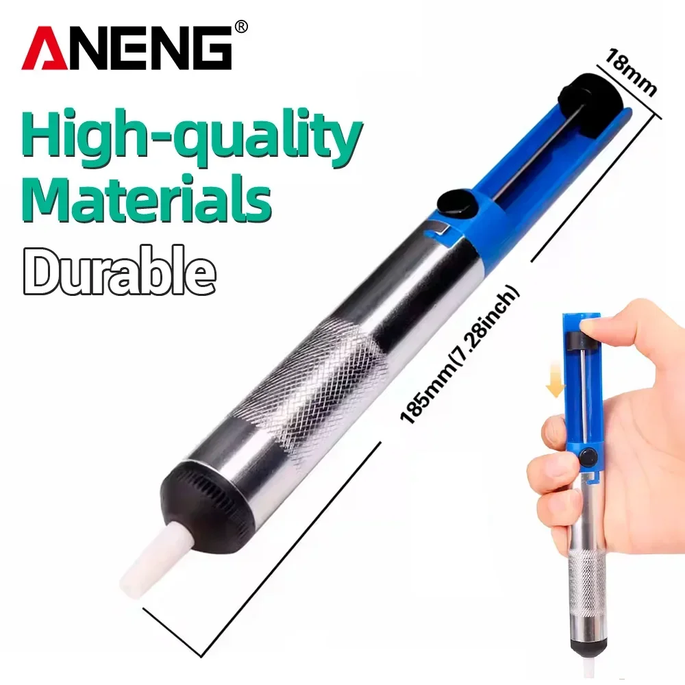 

Soldering Sucker Pen Removal Vacuum Aluminum Metal Desoldering Pump Suction Tin Gun Solder Pump Iron Desolder Weld Tools ﻿