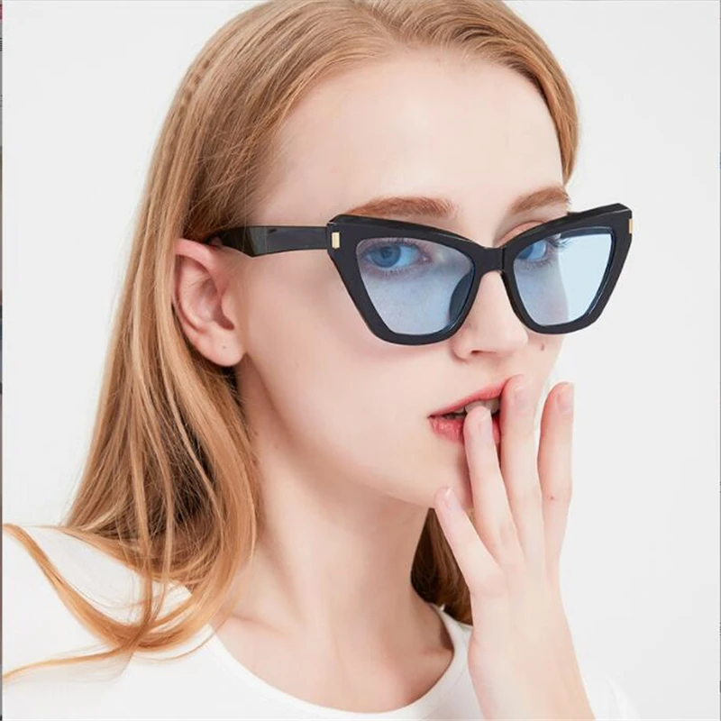 Triangle Meding sea slice sunglasses woman Wholesale new cat-eye glasses M5393 Women's fashion sunshade mirror