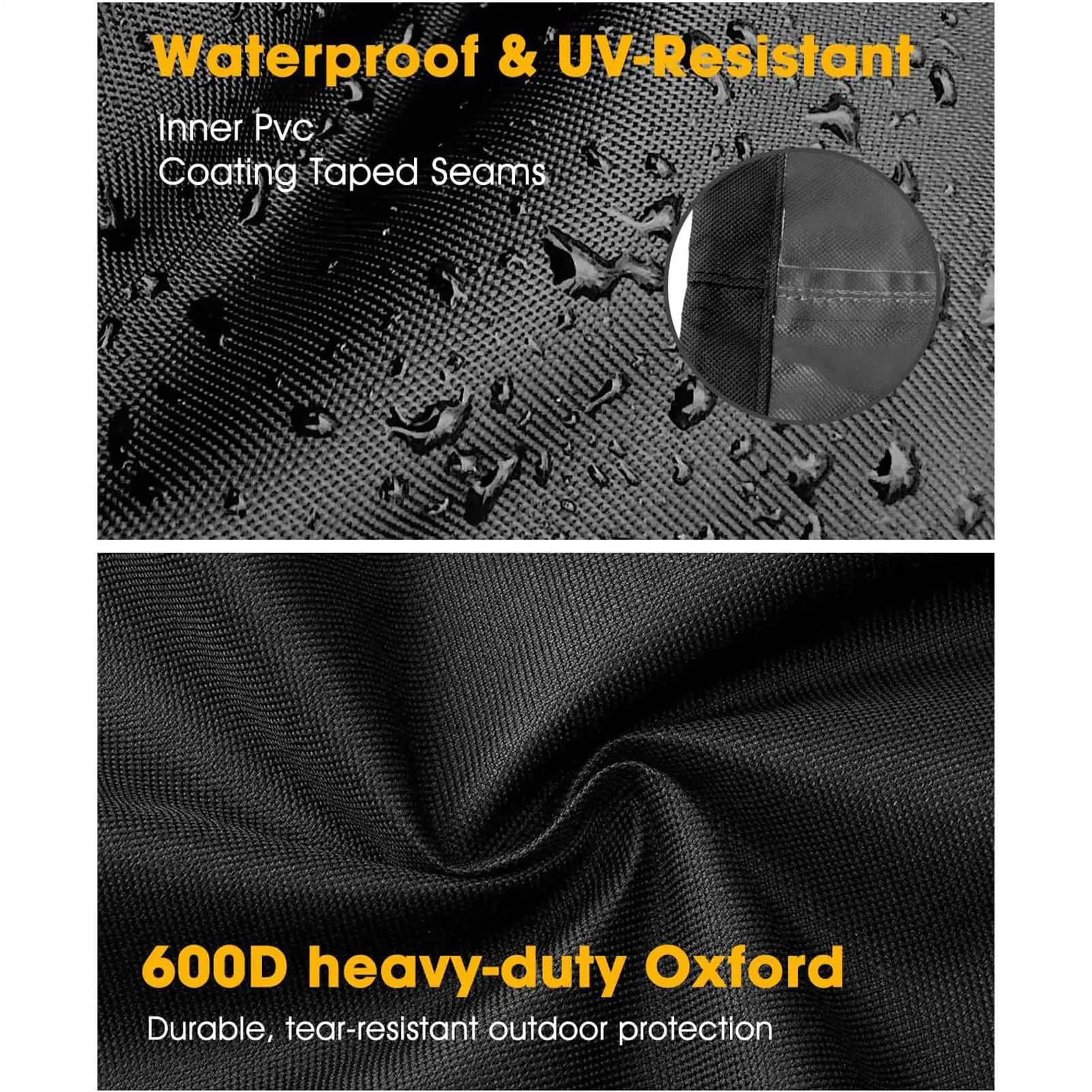 Heater Cover Oxford Fabric Drawstrings Protector With Secure Fastening Cover For Round Heaters For Yards Porches Gardens Lawn