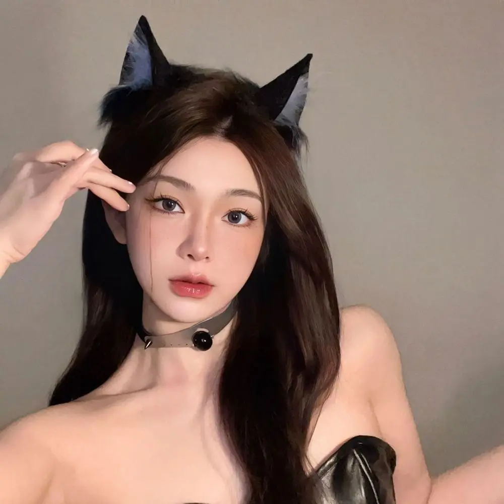 

Lolita Cat Ears Headband Jk Animals Cosplay Headwear Korean Style Headwear Women Hair Hoop Hair Band Female Hair Accessories