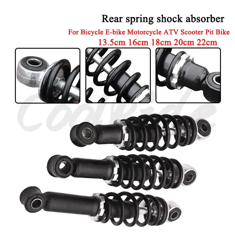 

Задний пружинный амортизатор, подвеска 22/20/18/16/13,5 см для электронного велосипеда, электрического скутера, велосипеда, мотоцикла
