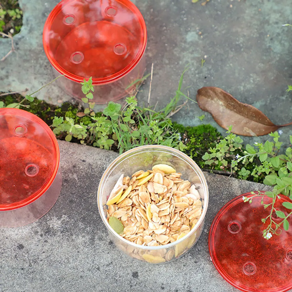 

2Pcs Hummingbird Feeder Premium Bird Food Box Durable Plastic Outdoor Garden Feeding Tool Weather Resistant Bird Feeding Box