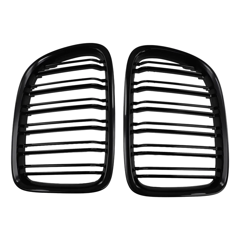 

M93K-Глянцевый черный передний бампер с двойной планкой, передняя решетка радиатора для BMW X1 серии E84 Sdrive Xdrive 2009-2015