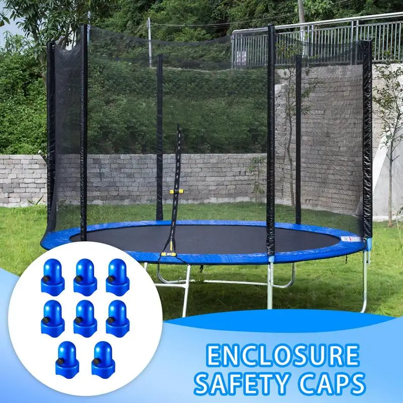 Trampoline Enclosure Pole Topper Trampoline Pole Covers Precise Attachment Protective Connector Extension Accessory For Activity