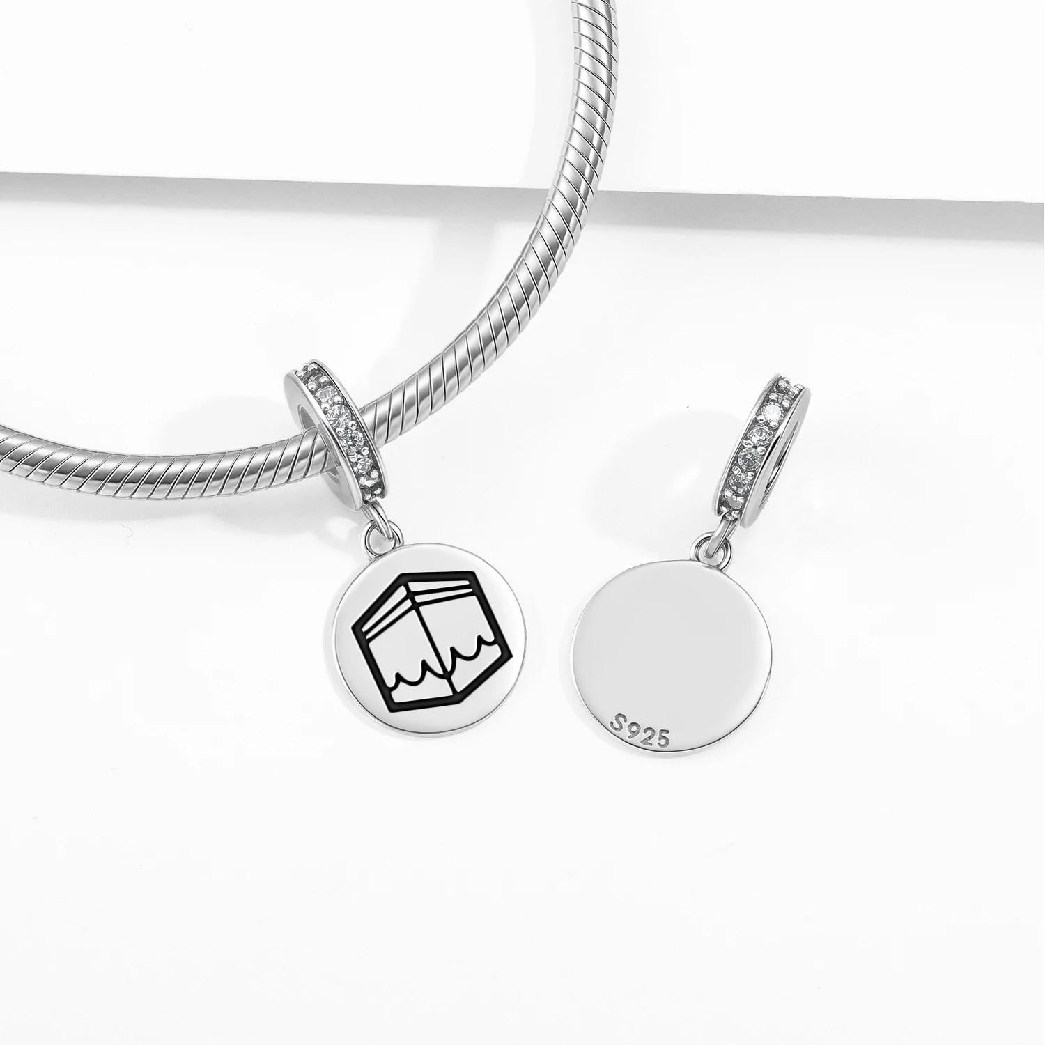 

Islam Kaaba Mecca Pendant 925 Sterling Silver Symbol Charm Bead for Women Bracelet Necklace Jewelry Trendy