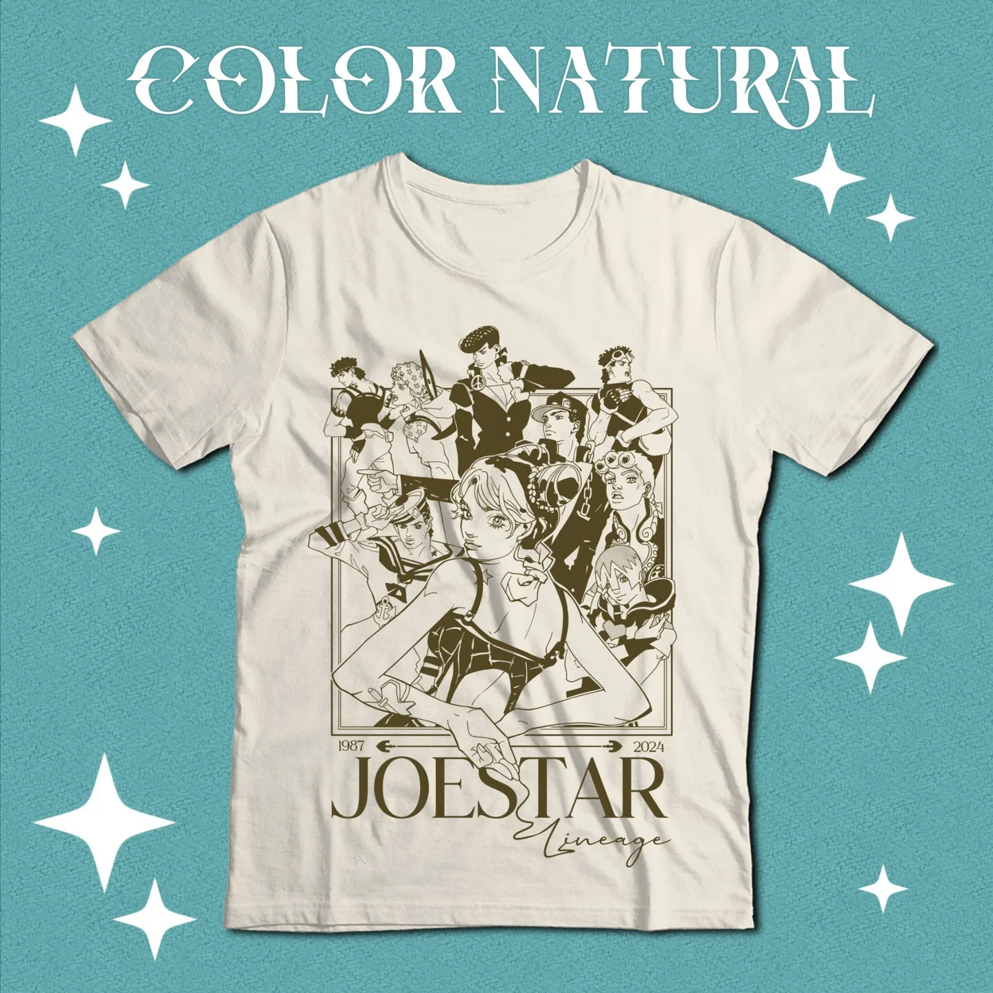 JoJo's Bizarre T-Shirt Adventure JoJo Anime Jolyne Jotaro Girl Kawaii Gift Shirt All Size