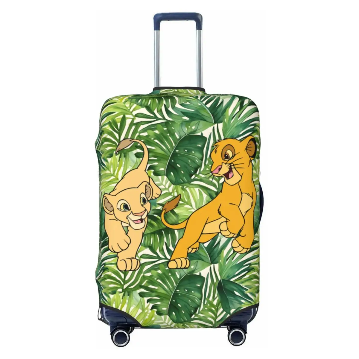 

Custom Lion King Simba And Nala Cartoon Luggage Cover Elastic Travel Suitcase Protective Covers Suit For 18-32 inch