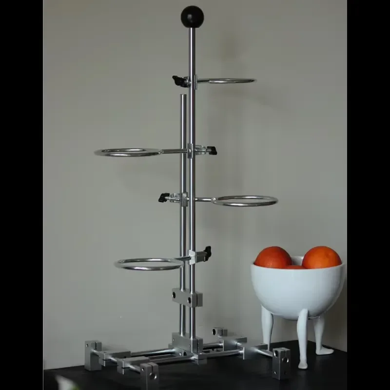 Adjustable Metal Plant Stand Multi Layer Flower Pot Holder Hanging Garden Display Rack Indoor Outdoor Home Decor Furniture